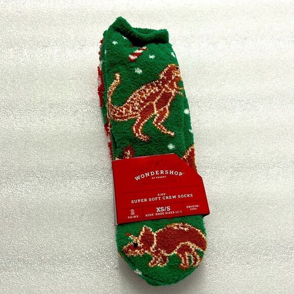 Kids holiday socks 2pairs - Picture 1 of 3